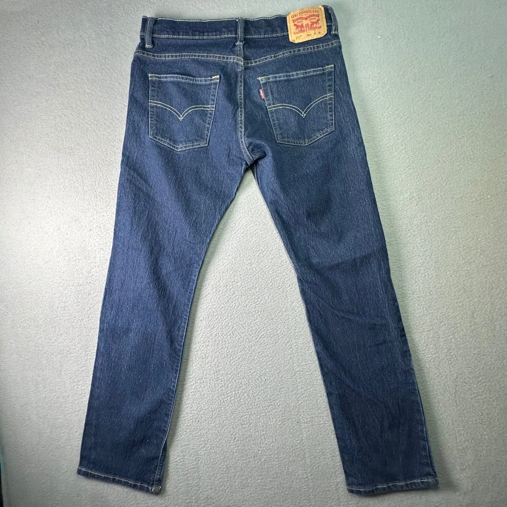 Levi's 511 Slim Kids Jeans Dark Wash Denim Pants Size 18 Reg‎ Blue Casual